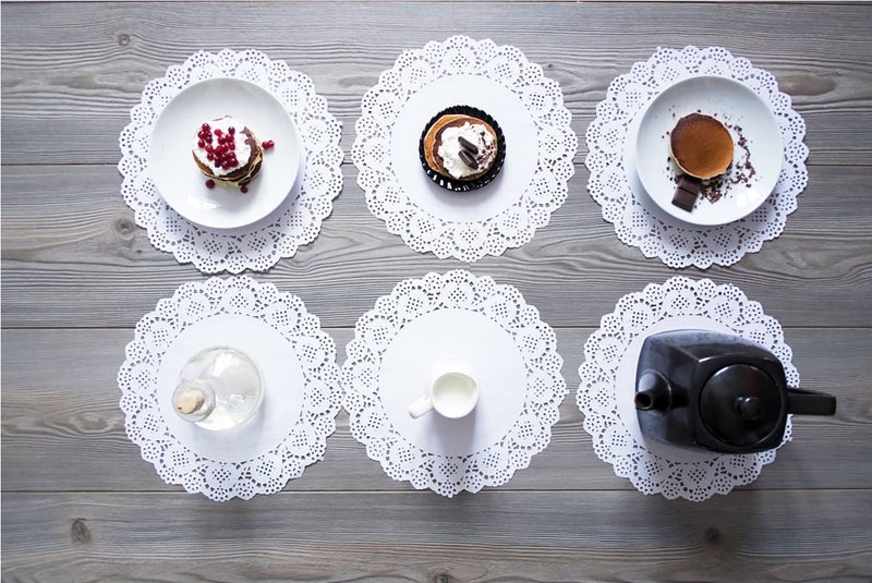 Coffee Table Table Table Lace Paper Placemats Tableware Cake Display Cookie Baking Candy Tableware Tableware Tableware Tableware Set (14.5, 135) - Image 5