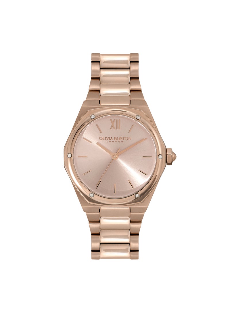 OLIVIA BURTON SHAPED ANALOG WOMEN'S LIGHT BLUSH CASE WATCH - 24000030 - Image 1