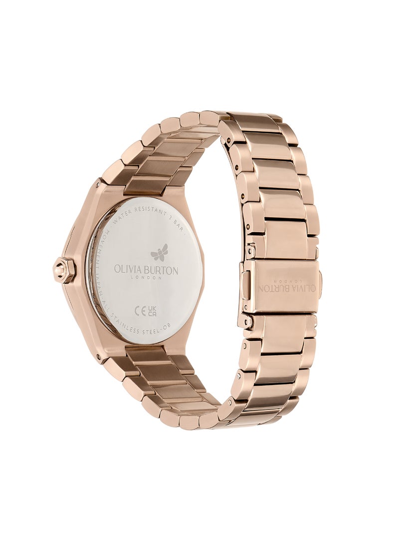 OLIVIA BURTON SHAPED ANALOG WOMEN'S LIGHT BLUSH CASE WATCH - 24000030 - Image 5