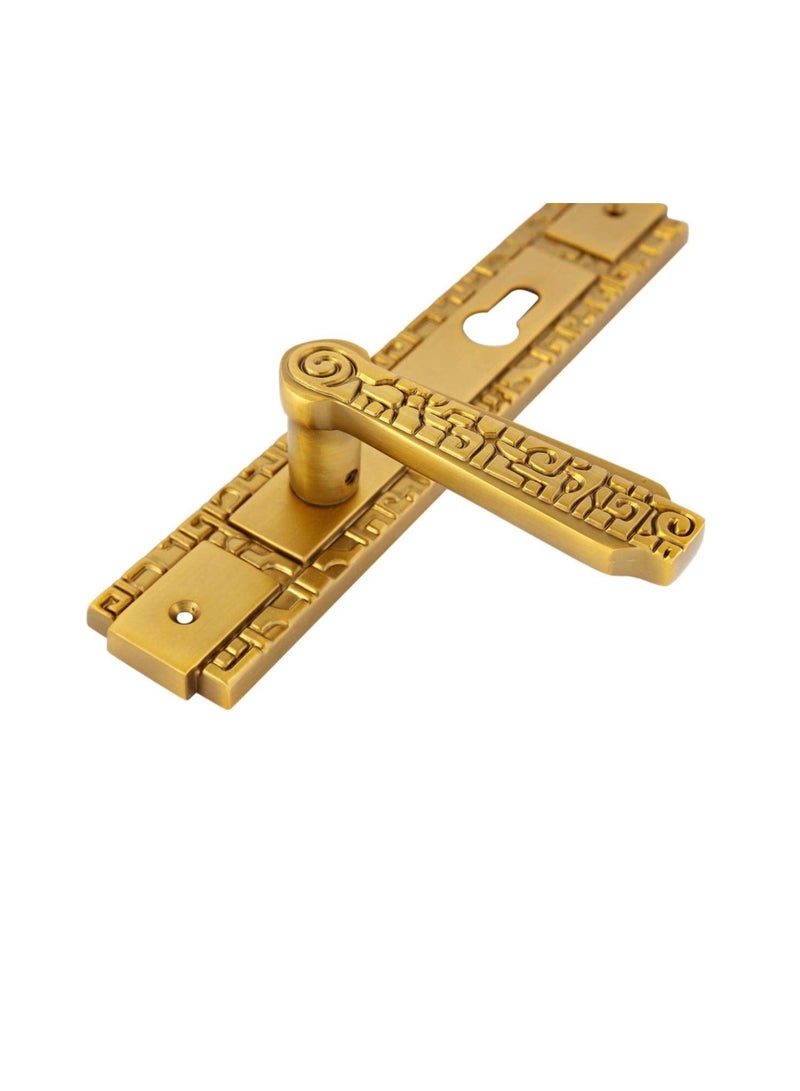 ROBUSTLINE Lever Handle Antique Brass with Lock - Image 3
