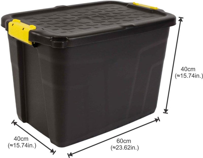 Daily universal pick , Made in UK, 60 Litres Heavy Duty Storage Box, 60L x 40W x 40H cm - HTC-STR-757 Treated anti-rust metal - Image 2
