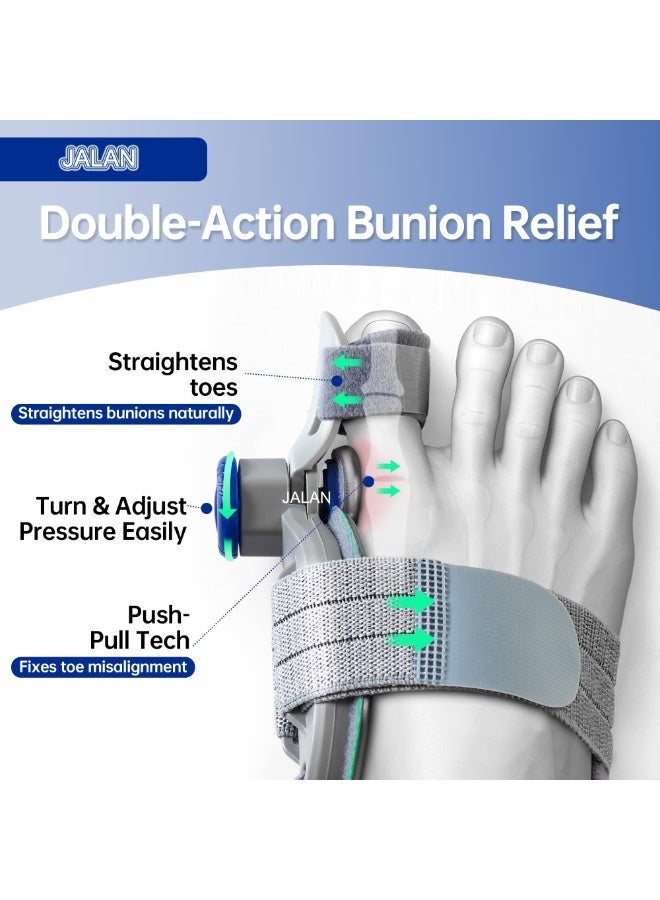 jalan Bunion Corrector for Men and Women, Universal Fit for Left and Right Foot, Breathable and Non-Slip, Pain Relief, Adjustable Dial Toe Alignment Splint - Image 4