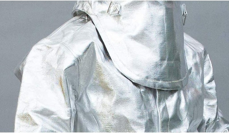 cheekyglo Heat Resistant Insulation Suit Fireproof Clothing Anti Thermal Radiation 10001200 Degree Flameproof Composite Aluminium Foil Firefighter Uniform(XXL)XXLarge - Image 2