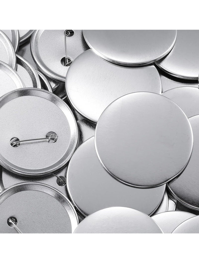 Button Badge, 300Pcs Blank Button Pin Badges Kit, Button Maker DIY Button Pins Button Pin Badge Clear Pin Back Buttons, for DIY Crafts and Children's Paper Craft Activities and More