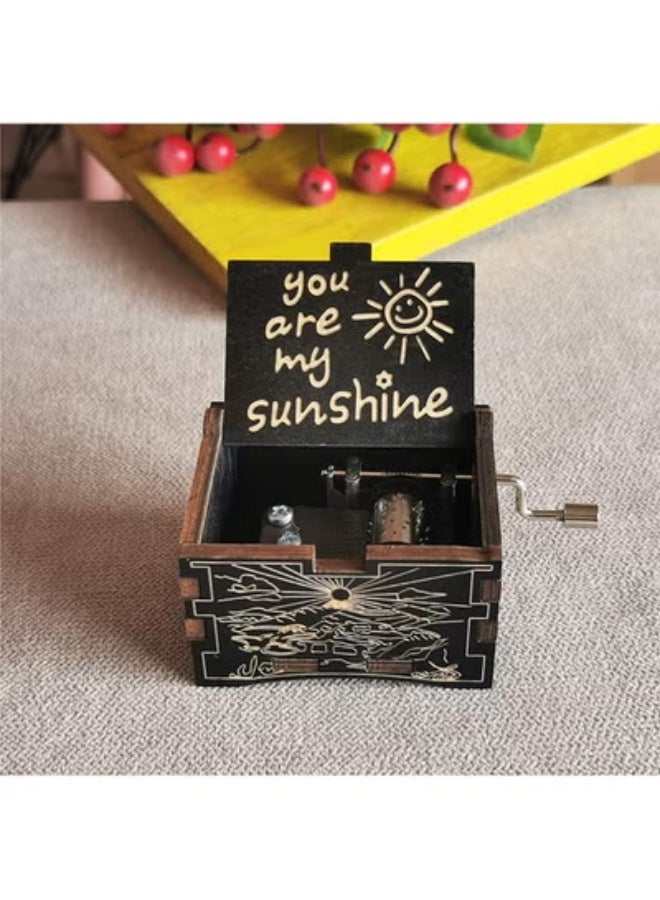 fantasize You Are My Sunshine Music Box Love Gift For Him/Her, Love Quotes Gifts For Her, Mum Gifts For Daughter, To Wife, Husband, Father or Grandparent Present Personalised - Image 2