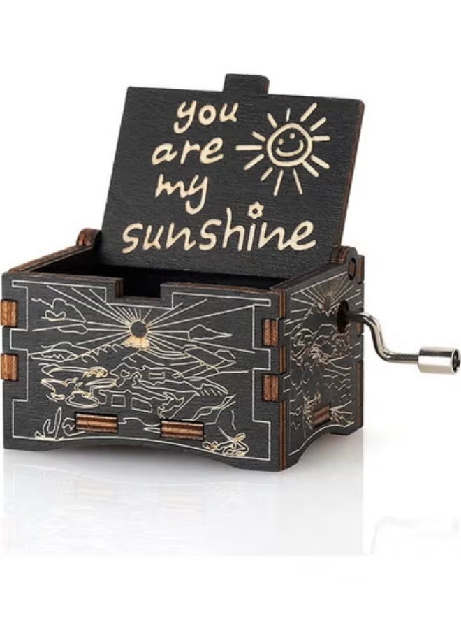 fantasize You Are My Sunshine Music Box Love Gift For Him/Her, Love Quotes Gifts For Her, Mum Gifts For Daughter, To Wife, Husband, Father or Grandparent Present Personalised - Image 1