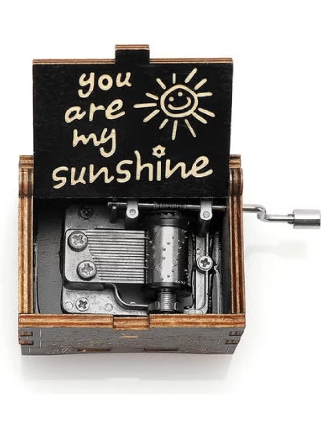 fantasize You Are My Sunshine Music Box Love Gift For Him/Her, Love Quotes Gifts For Her, Mum Gifts For Daughter, To Wife, Husband, Father or Grandparent Present Personalised - Image 3