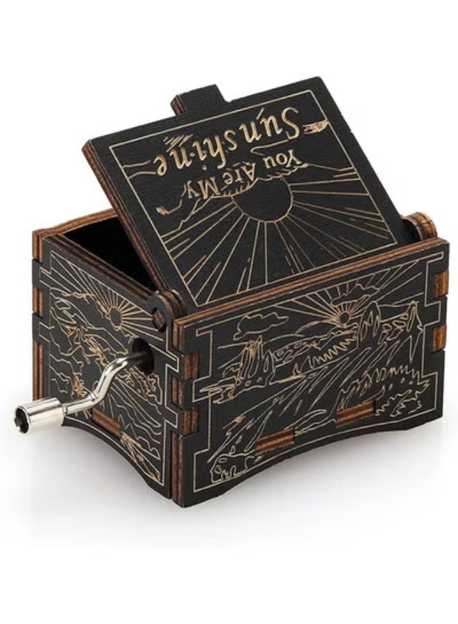fantasize You Are My Sunshine Music Box Love Gift For Him/Her, Love Quotes Gifts For Her, Mum Gifts For Daughter, To Wife, Husband, Father or Grandparent Present Personalised - Image 4