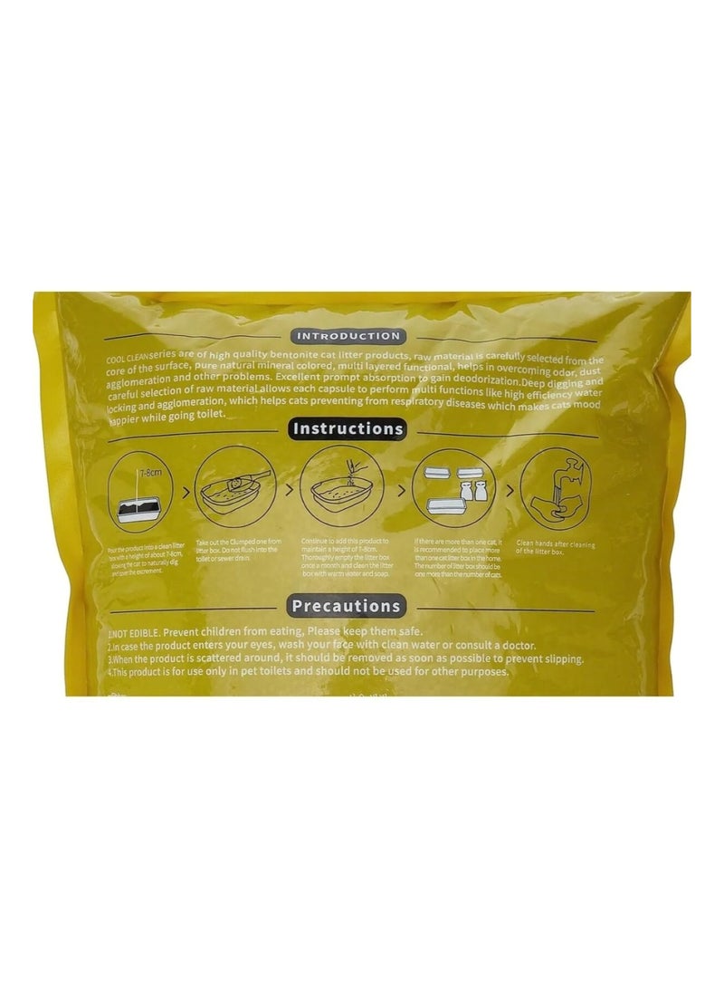 Cool Clean Clumping Cat Litter – Lime Scent, 5Kg - Image 3