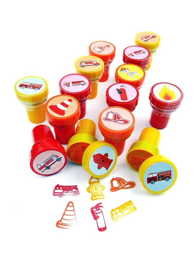 TINYMILLS 24 Pcs Firetrucks Stampers for Kids - Image 3