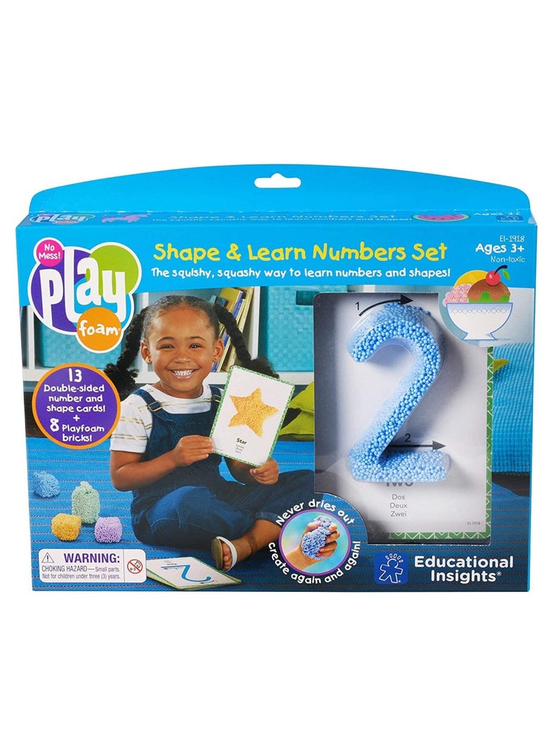 Learning Resources Educational Insights Playfoam Shape & Learn Numbers Set: Non-Toxic, Never Dries Out - Preschoolers Practice Numbers Recognition & Formation - Perfect For Ages 3 And Up - Image 2