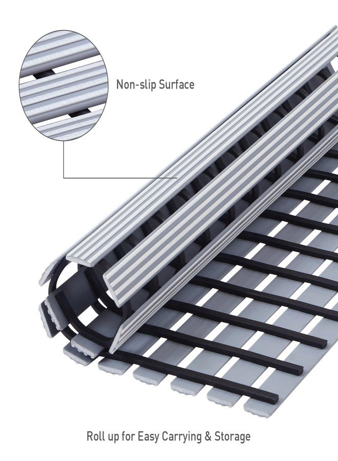 Obsessions Non-Slip Light Grey PVC Shower Mat for Bathrooms, 04x61 cm Safety & Ltyle - Image 4