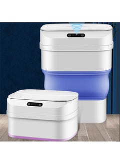 Generic Automatic Touchless Infrared Motion Sensor Trash Can with Cover Collapsible Garbage Can 17.5L Before Folding 8L After Folding  - Image 3
