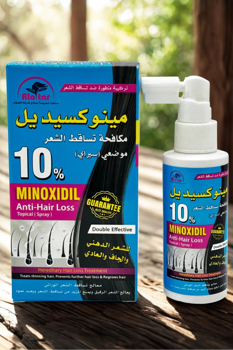 alattar Minoxidil 10 % Anti-Hair Loss Topical Hair Spray 65 ML  - Image 2