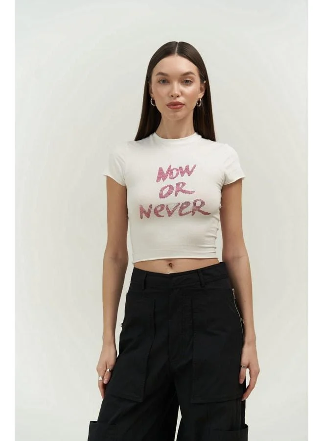 ماي استوديوز كو Now Or Never قميص قصير أبيض.