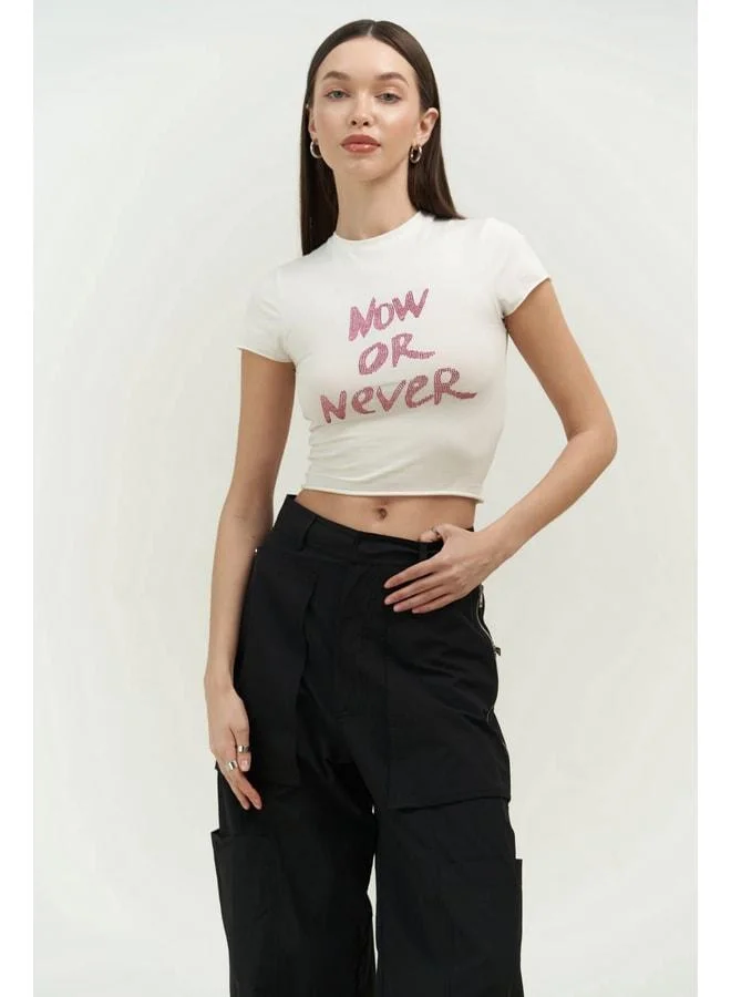 ماي استوديوز كو Now Or Never قميص قصير أبيض.