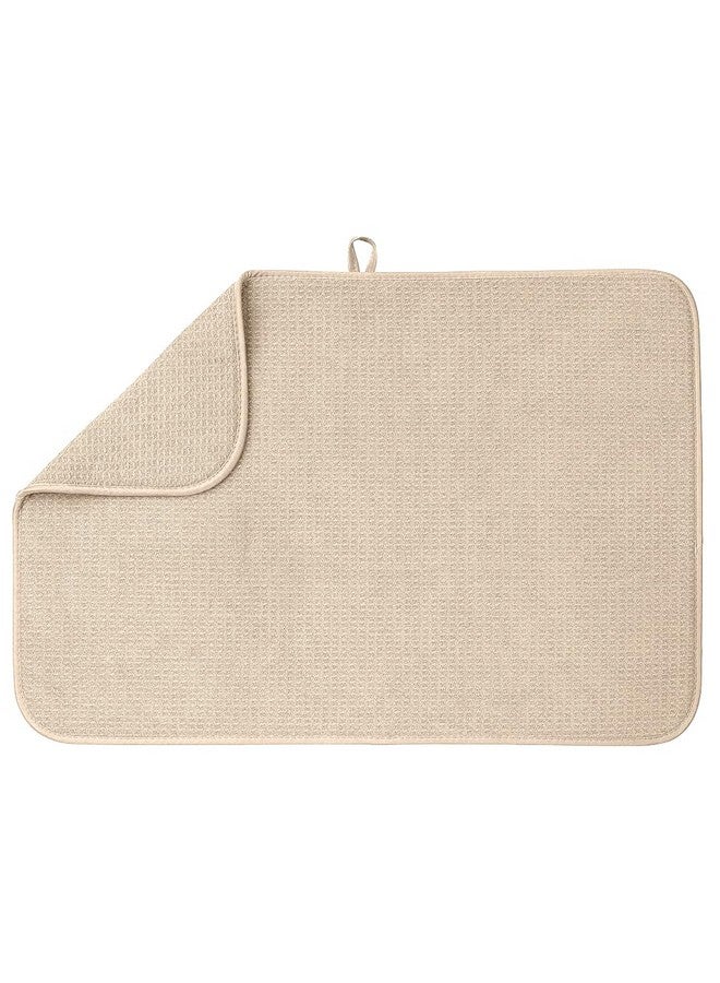 Bellemain XXL Dish Mat 24" x 17" ( LARGEST MAT ) Microfiber Dish Drying Mat , Super absorbent ( Ivory ) - Image 1