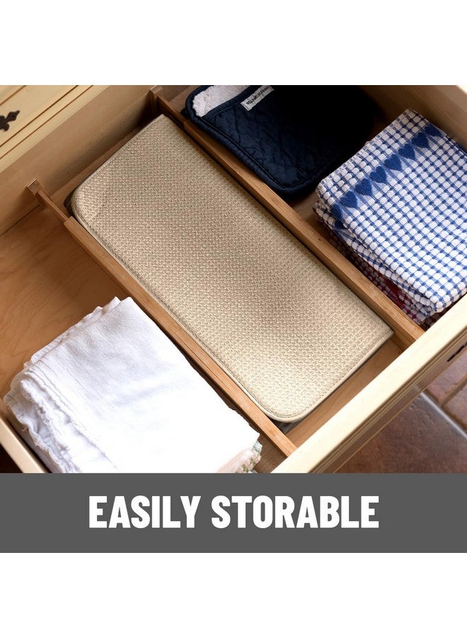 Bellemain XXL Dish Mat 24" x 17" ( LARGEST MAT ) Microfiber Dish Drying Mat , Super absorbent ( Ivory ) - Image 5