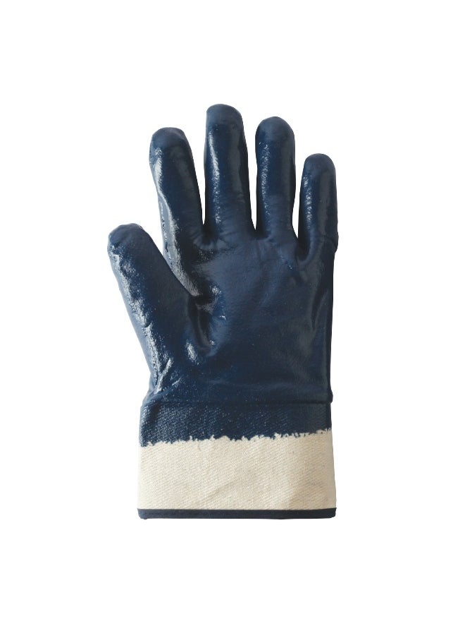 TAHA SAFETY N2301 Jersey Lining Blue Safety Gloves - Full Coated, High Grip for Industrial Use, Lightweight, Flexible, Ideal for Chemical Resistance & General Hand Protection | PACK OF 2  - Image 2