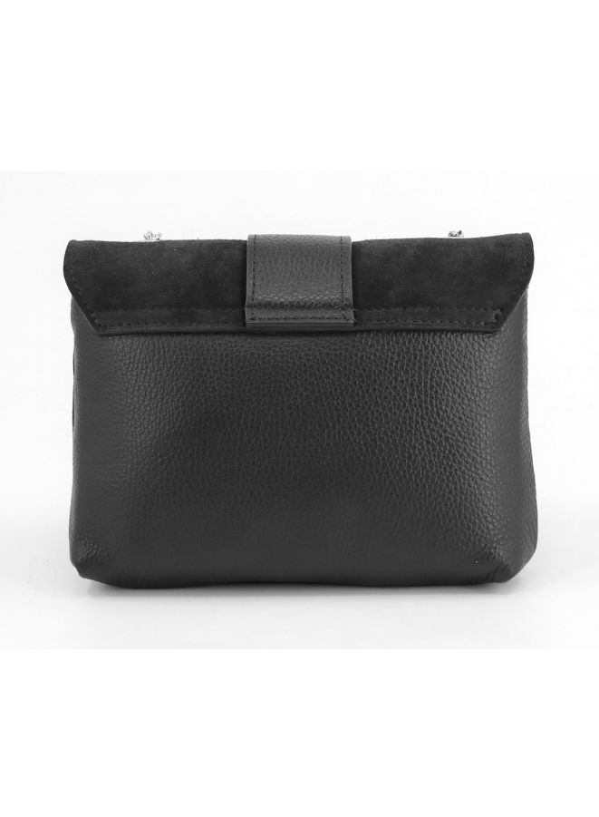 Galitzine GALITZINE Genuine Suede Leather Bag-Black - Image 4