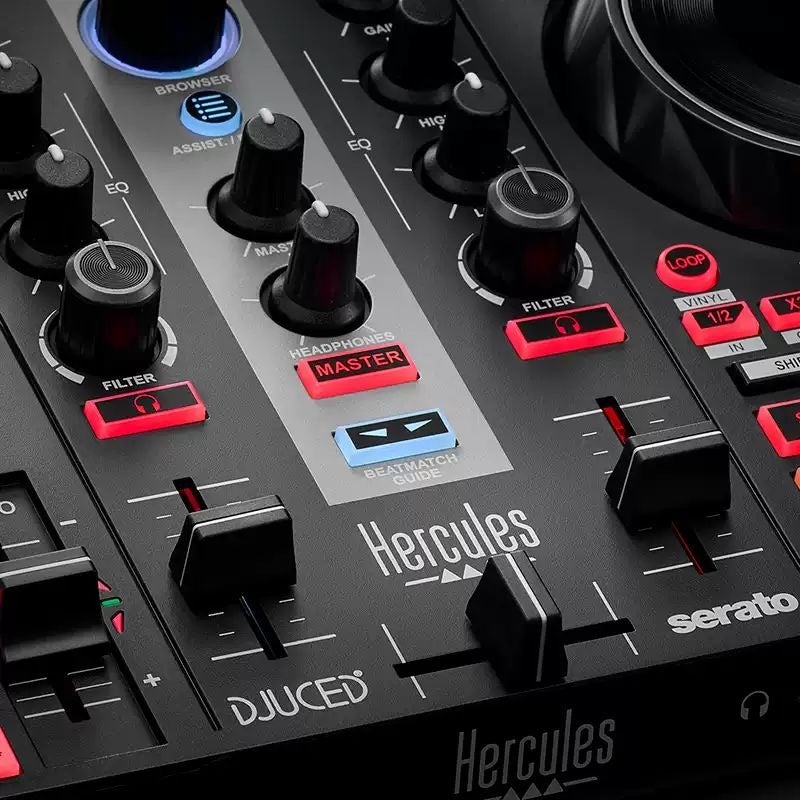 Hercules DJ Inpulse 200 MK3 Portable USB DJ Mixer Controller for Beginners - Image 5