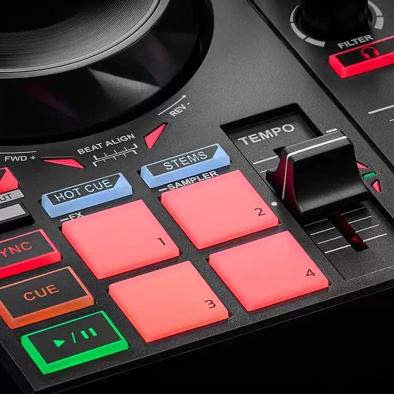 Hercules DJ Inpulse 200 MK3 Portable USB DJ Mixer Controller for Beginners - Image 2