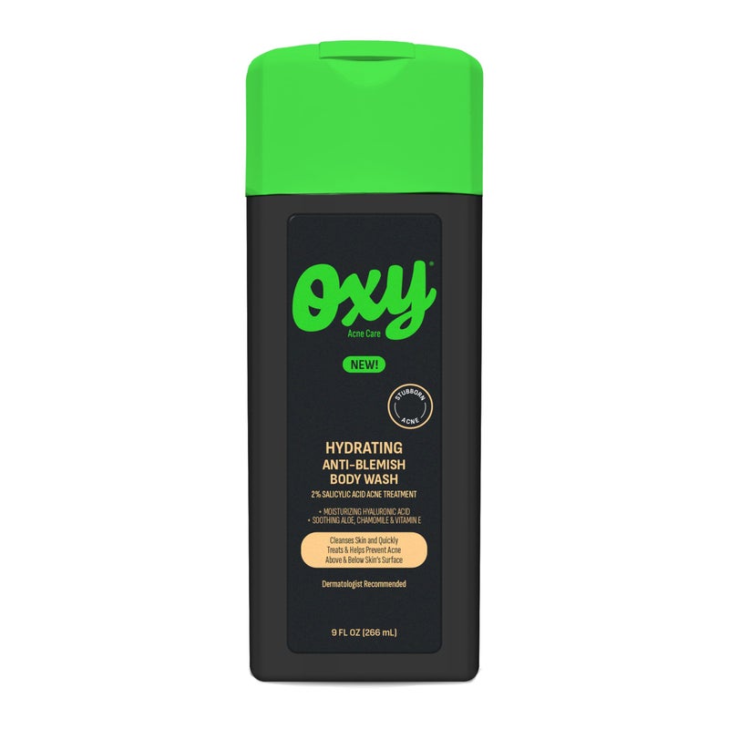 Oxy Stubborn Acne Anti-Blemish Body Wash For Teens, 2% Salicylic Acid, Hydrating Face & Body Wash Clears & Prevents Breakouts, Fast-Acting Acne Treatment, Dermatologist Recommended, 9 fl oz - Image 1