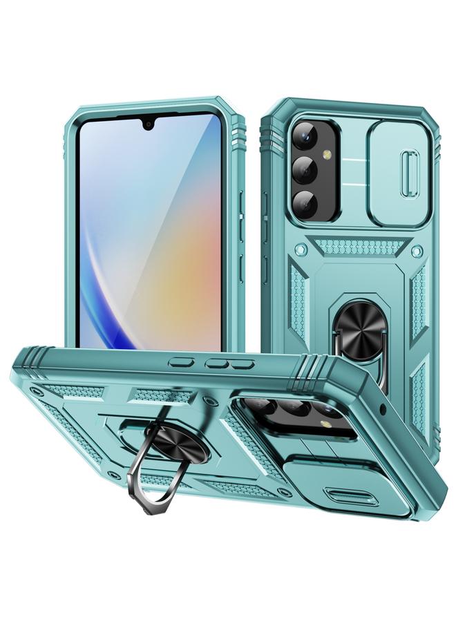 S-TOP Case For Samsung Galaxy A34 Sliding Camshield TPU + PC Phone Case with Holder - Image 1