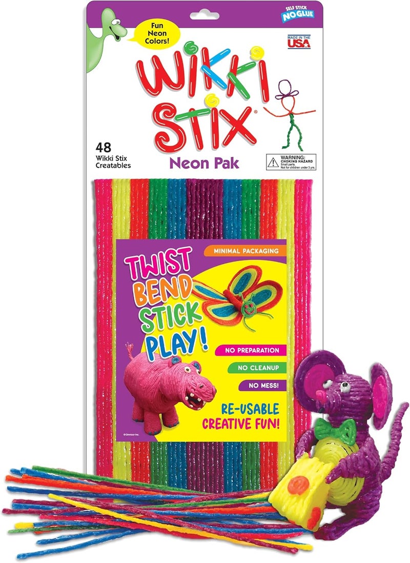 WikkiStix ويكي ستيكس نيون عبوة من 48 - Image 1