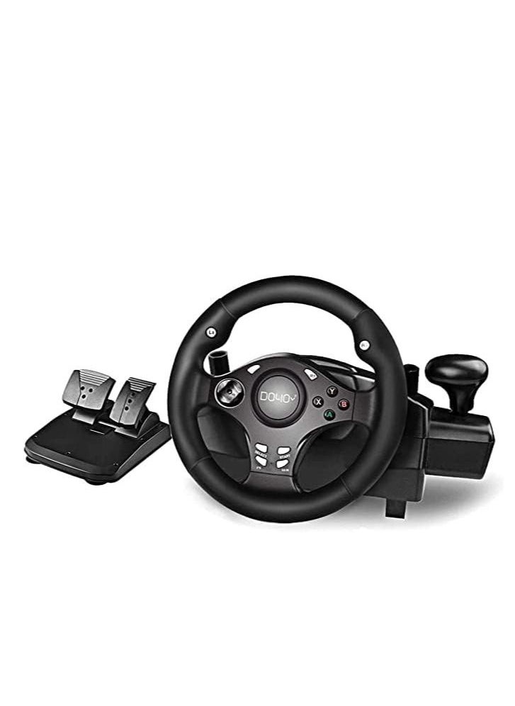 Cool Baby Style - Gaming Steering Wheel, Racing Wheel with Pedals and Shifter, 270 Degree Driving Force Racing Wheel, PC Steering Wheel for PS4, PC, PS3, Xbox Series X|S, Nintendo Switch, Xbox One, Android - Image 1