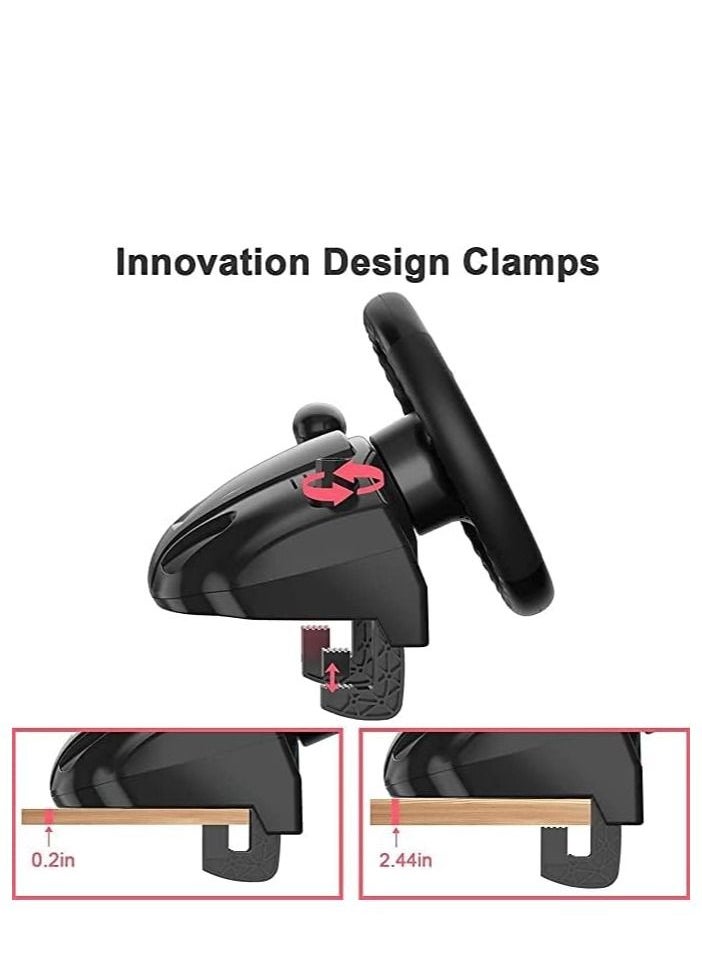 Cool Baby Style - Gaming Steering Wheel, Racing Wheel with Pedals and Shifter, 270 Degree Driving Force Racing Wheel, PC Steering Wheel for PS4, PC, PS3, Xbox Series X|S, Nintendo Switch, Xbox One, Android - Image 1