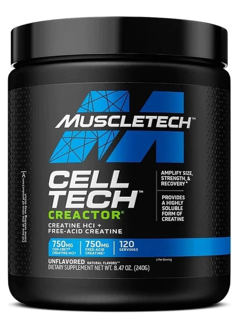 MuscleTech Keto Elite - Cell Tech Creator Creatine, Unflavored, 120 Servings - Image 1