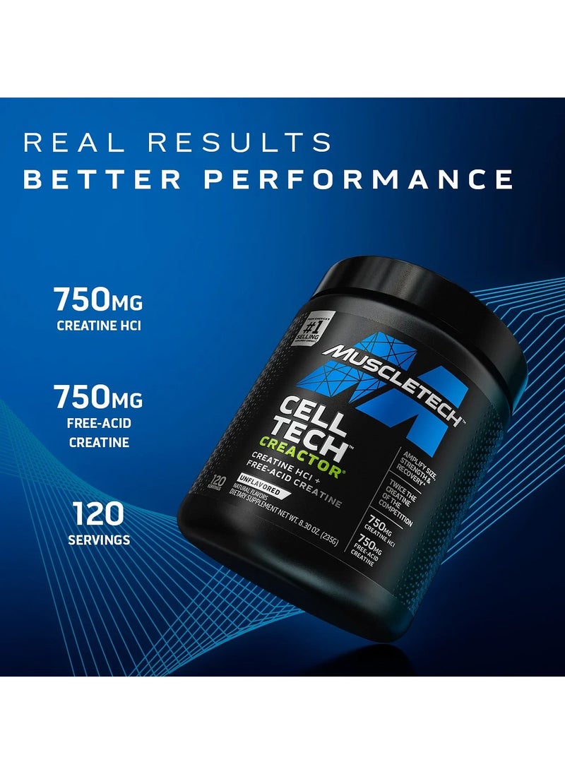 MuscleTech Keto Elite - Cell Tech Creator Creatine, Unflavored, 120 Servings - Image 1