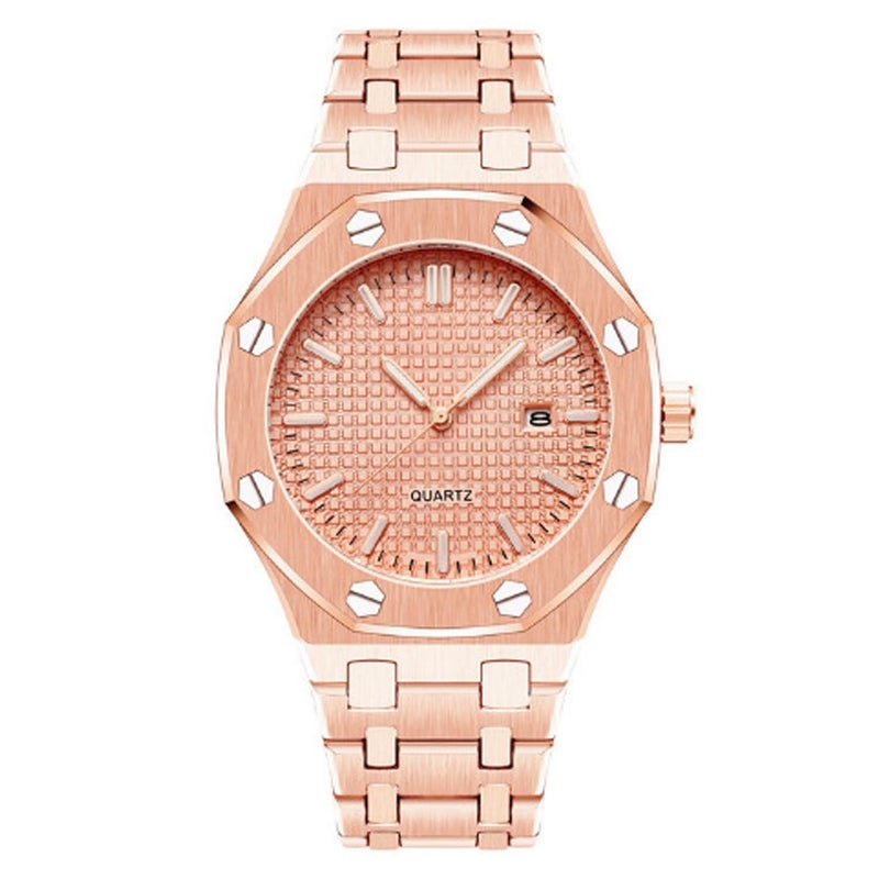 ساعة باراتمون للرجال من الفولاذ المقاوم للصدأ بحركة كوارتز تاريخ ساعة للذكور مقاومة للماء مع عقارب مضيئة ساعة معصم للأعمال الكاجوال للرجال