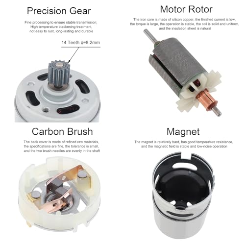 ChgImposs RS550 DC Motor 8.2mm 14 Teeth Gear Micro Motor 21V 28000RPM Electric Saw Motor for Mini Saw Reciprocating Saw - Image 5