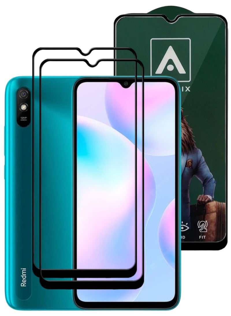 ACLIX 2 Pieces Antistatic ESD Dustproof Premium Quality High Definition Tempered Glass Screen Protector Designed For Xiaomi Redmi 9A - Image 1