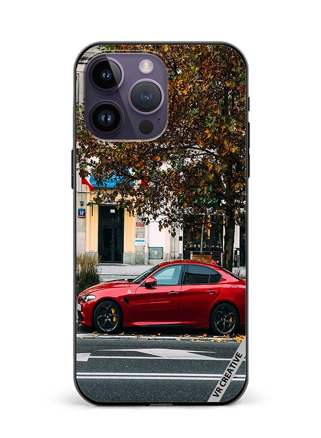 VR CREATIVE Protective Case Cover For Apple iPhone 16 Pro Max Alfa Romeo Guilia Design Multicolour