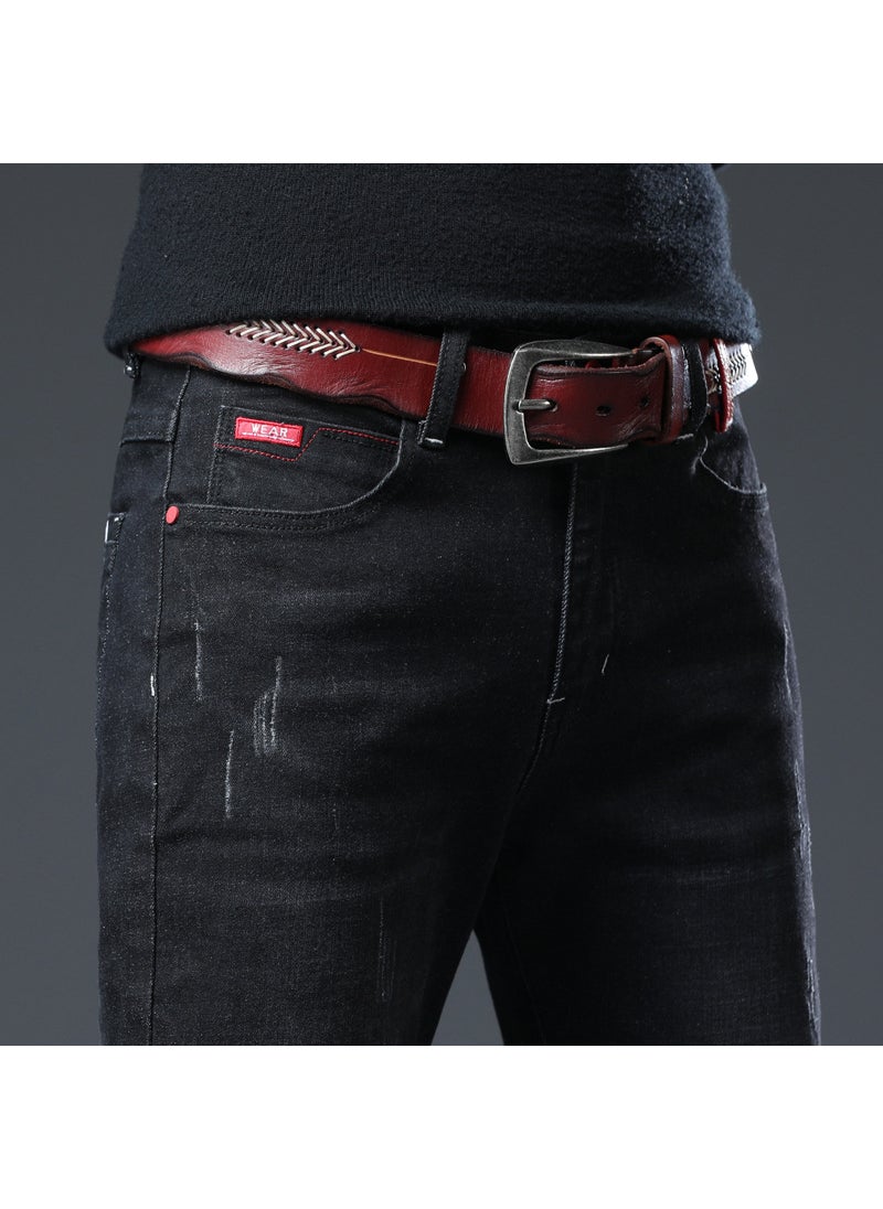 Ultra-High Conversion Men Jeans Elastic Small Flaws Casual Cotton Material Korean Style Trendy Metal Decoration LZ-1983 - pzsku/ZED97813C0C82CD54DE32Z/45/_/1741688052/3878a585-db88-47d1-838f-739b4ebf7236