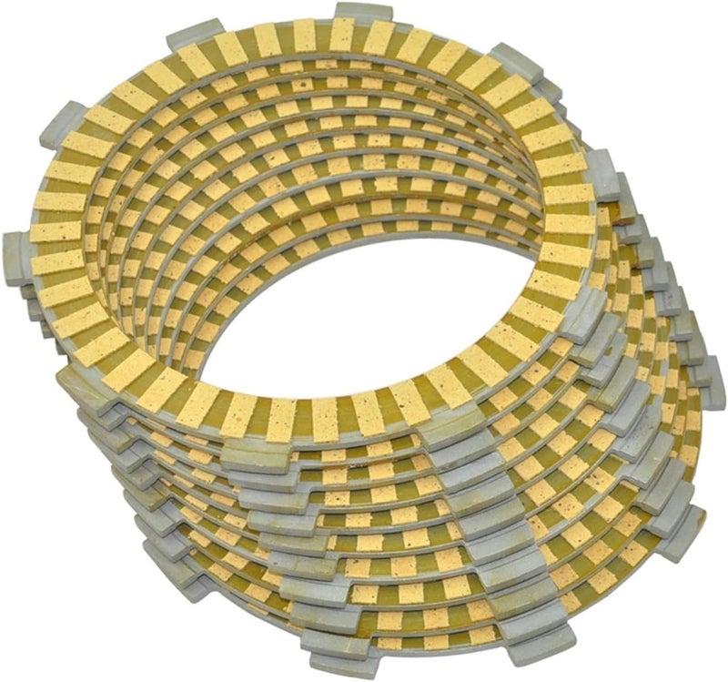 QASULER 10PC Motorcycle Friction Clutch Plates - Image 1