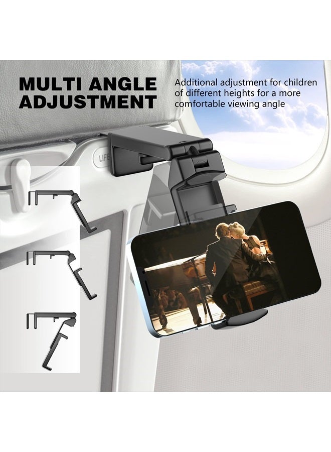 Perilogics Universal in Flight Airplane Phone Holder Mount. Handsfree Phone Holder for Desk Tray with Multi-Directional Dual 360 Degree Rotation. Pocket Size Must Have Travel Essential Accessory for Flying - Image 2