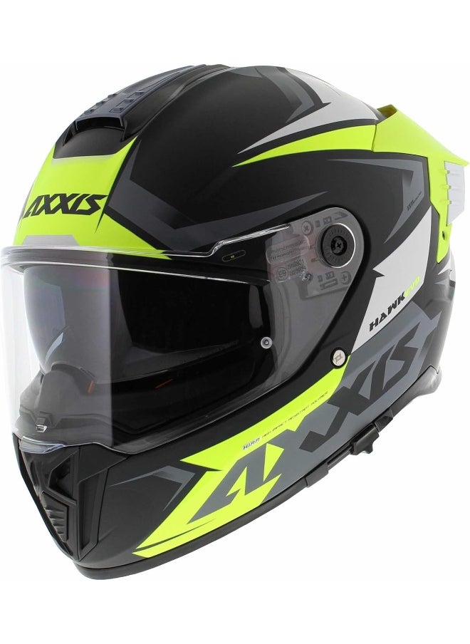 AXXIS Axxis Hawk SV EVO Full Face Helmet Ixil Matte Fluo Yellow (L)  - Image 1