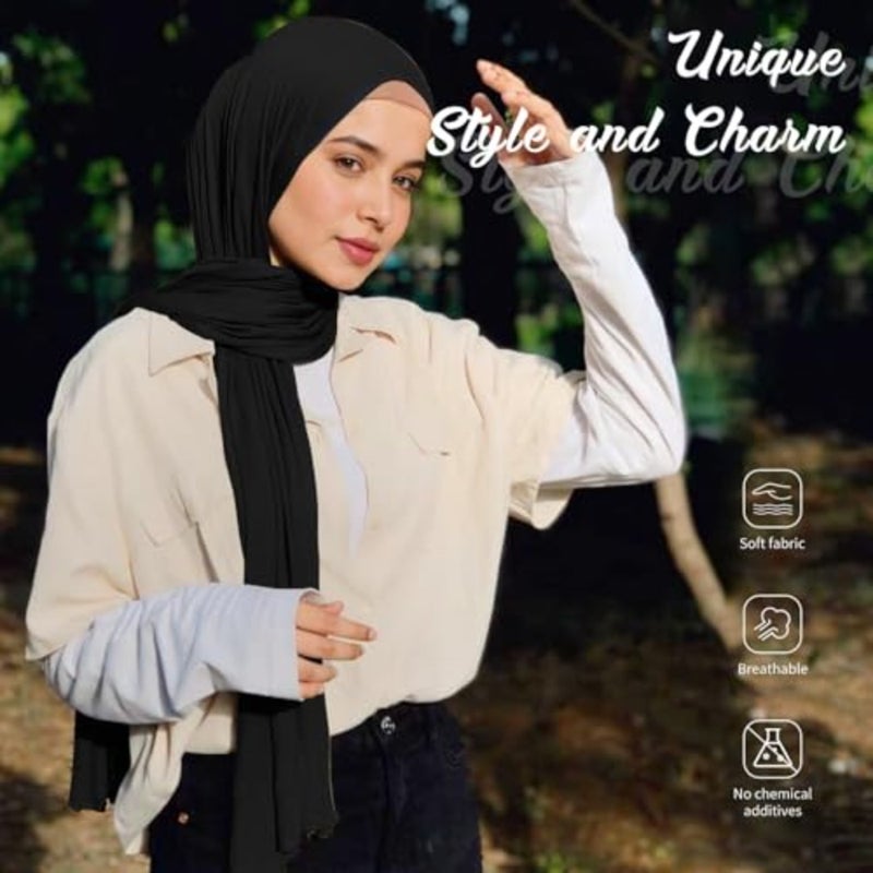Modal silk scarf for Women Long Scarf for African Hair Wraps Stretch Head Wrap Scarves Fashion Long Scarf Shawls - Image 3