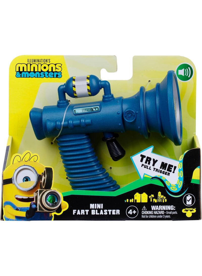 مينيونز لعبة صوتية صغيرة لانفجارات الريح من Minions & Monsters | مدفع تفاعلي بصوت 8 أصوات ريح مضحكة | اسحب الزناد لتشغيل المؤثرات الصوتية | لعبة تمثيل للأطفال | لعبة مقلب | هدية للأولاد والبنات من عمر 4 سنوات فأكثر - Image 1