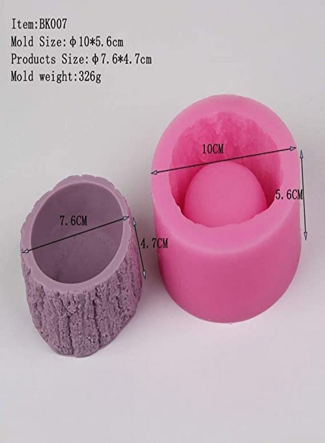 Generic Tree Trunk Candle Holder Silicone Mold  - Image 2