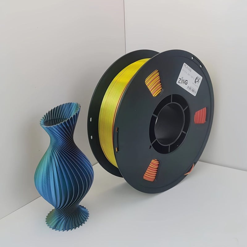 مواد استهلاكية لطابعة PLA ثلاثية الأبعاد، خيط بقطر 1.75 مم ووزن 255 غ مع صينية، دقة الحجم 0.02 مم مناسبة لمعظم طابعات FDM، بألوان: أزرق، أصفر، أحمر، أخضر - Image 1