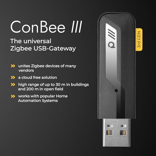Phoscon ConBee III - Universal Zigbee 3.0 USB Gateway dongle, incl. deCONZ & Phoscon App, Home Automation, Home Assistant, ioBroker, Zigbee2MQTT - Image 2