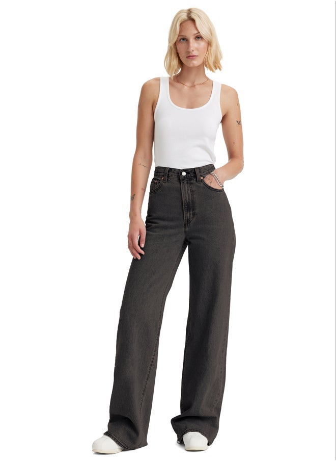 Levi's Dark Grey Denim Wide Leg H223  - Image 1