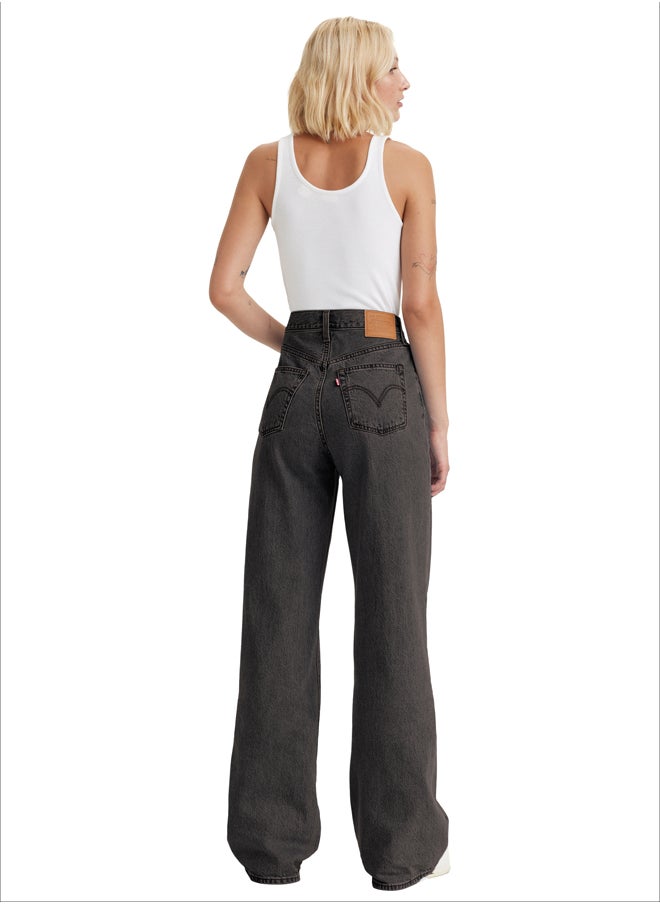 Levi's Dark Grey Denim Wide Leg H223  - Image 2