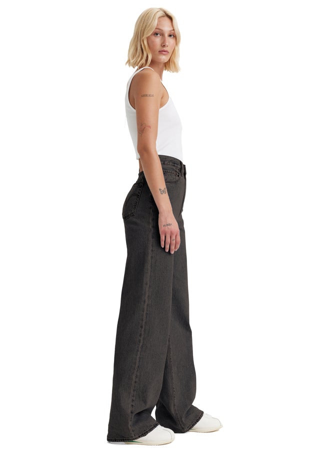 Levi's Dark Grey Denim Wide Leg H223  - Image 3