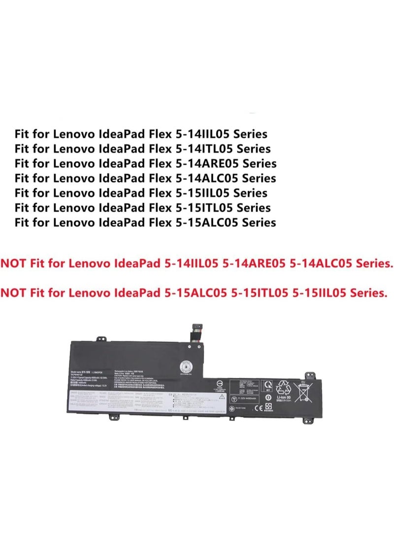 Terabyte REPLACEMENT L19M3PD6 Battery Compatible for Lenovo 5-14IIL05 5-14ARE05 5-14ALC05 5-14ITL05 5-15IIL05 5-15ALC05 L19L3PD6 L19C3PD6 L19D3PD6 52.5Wh 11.52 V - Image 3